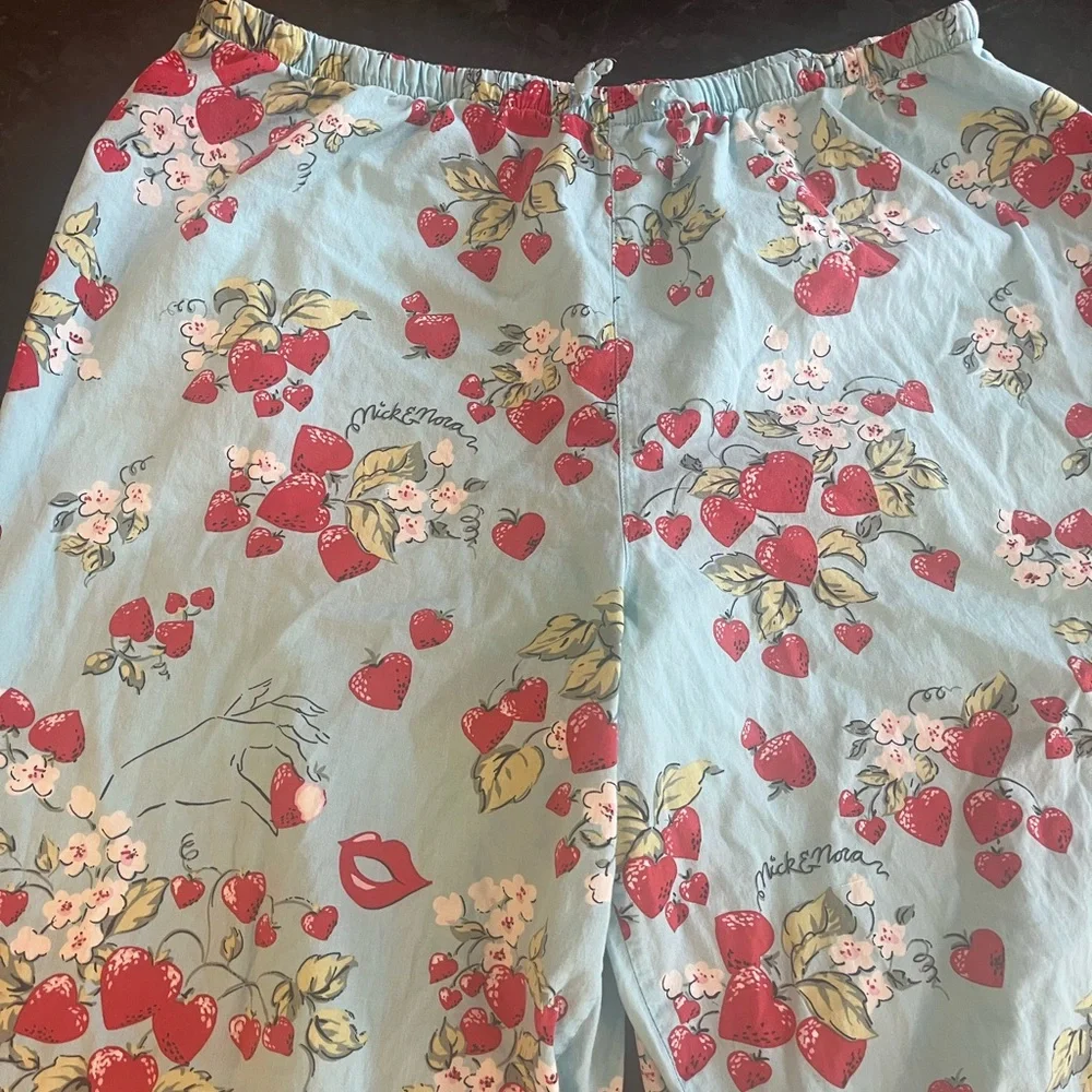 Nick & Nora Strawberry Print Pajama Set - Picture 7 of 10